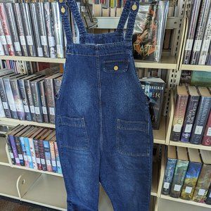 Soojun Women's Casual Baggy Denim Bib Overall